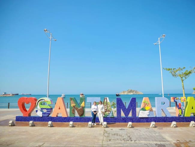 Letrero Santa Marta/ Alcaldía de Santa Marta