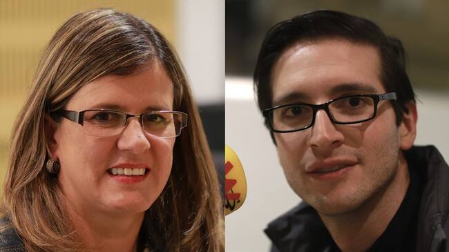 Claudia Angarita y Sergio Arango debaten en Partida W. Foto: Partida WCon Juan Pablo Barrientos