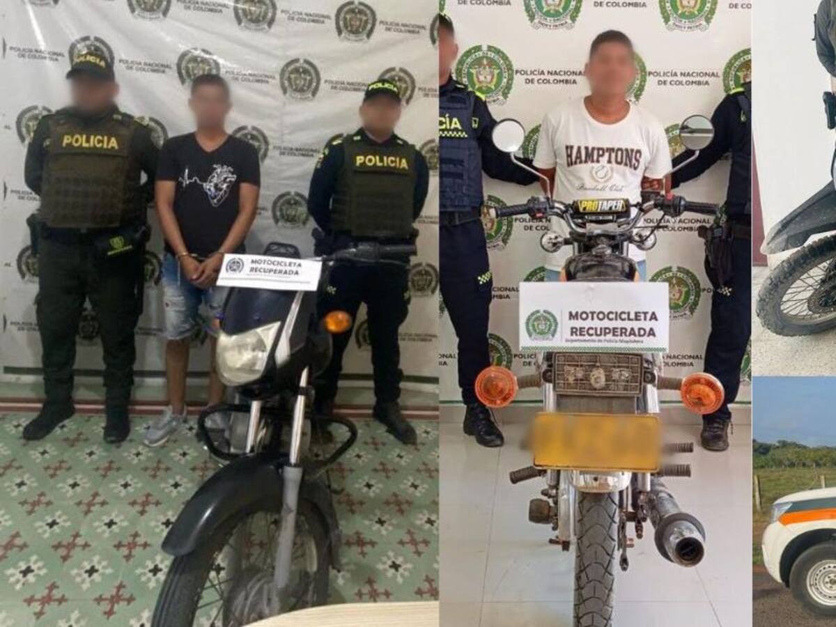 Policía del Magdalena recupera siete motocicletas robadas en el departamento