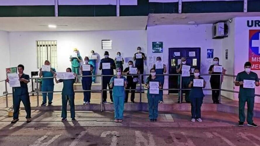 Las directivas del hospital respondieron y aseguraron que establecieron diálogos con los manifestantes . Foto: Cortesía Héctor Roque