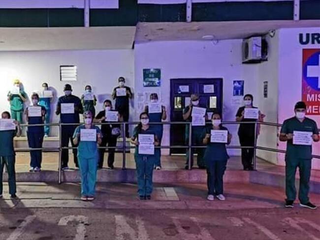 Las directivas del hospital respondieron y aseguraron que establecieron diálogos con los manifestantes . Foto: Cortesía Héctor Roque