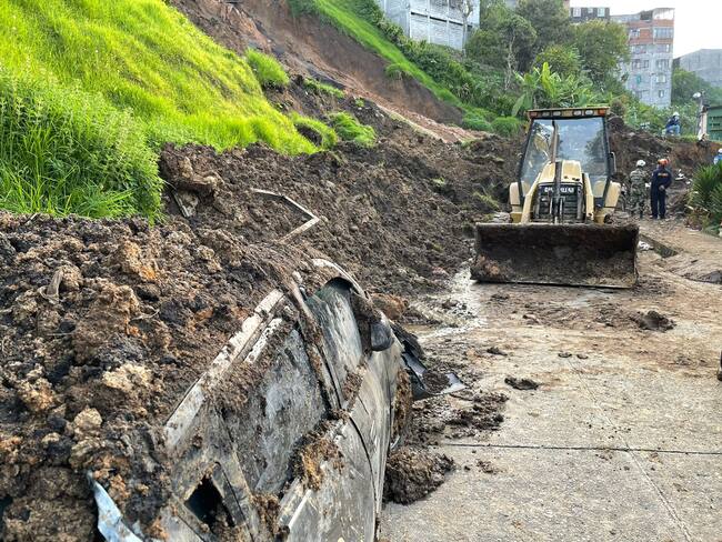 Encuentran un cadáver en el derrumbe que se registró en Manizales