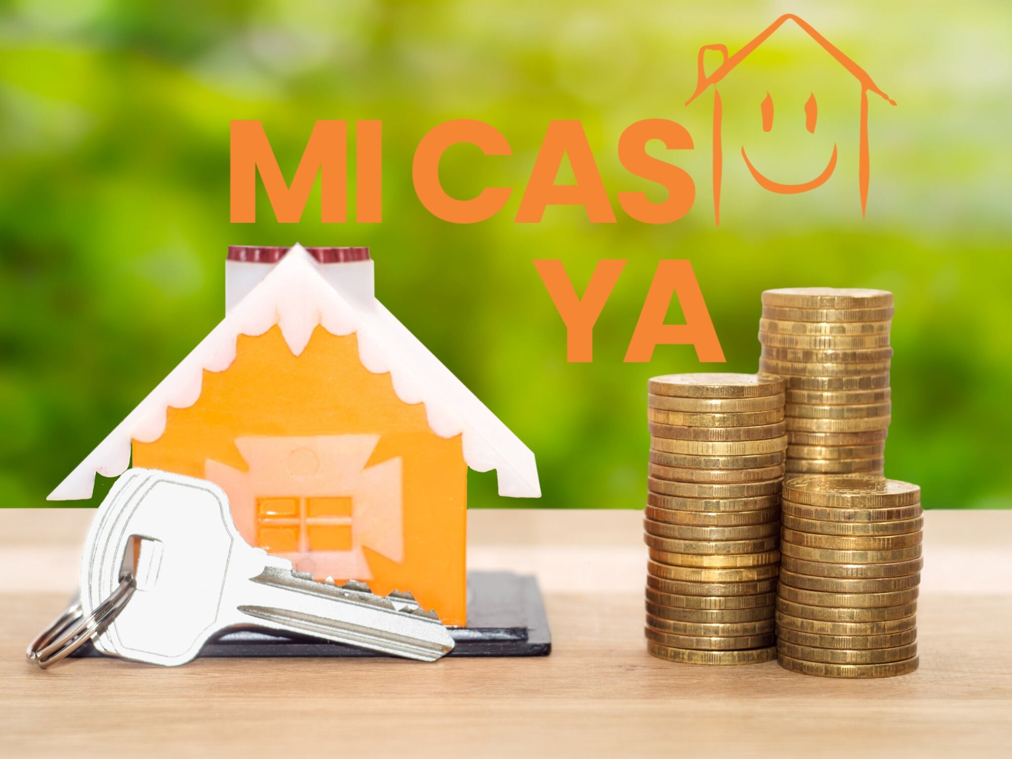 Comprar vivienda. Foto: Getty Images. Logo Mi Casa Ya. I Foto: Web del Fondo Nacional del Ahorro.