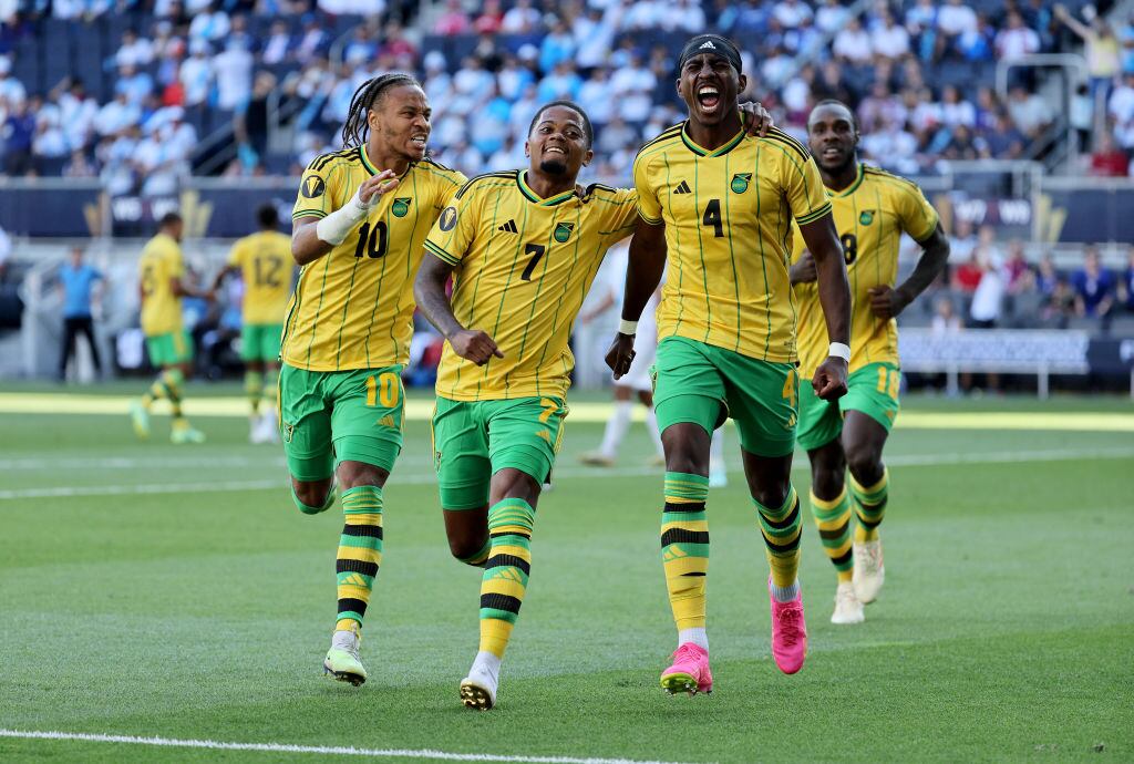 La selección Jamaica derrotó a Guatemala en cuartos de final de la Copa Oro 2023. Foto: Andy Lyons/Getty Images.