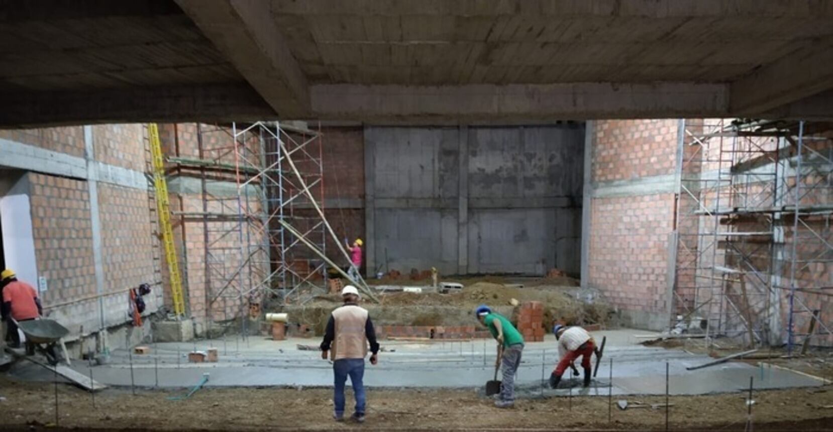 Retrasos en la entrega del teatro municipal. Foto: cortesía Gobernación de Risaralda.