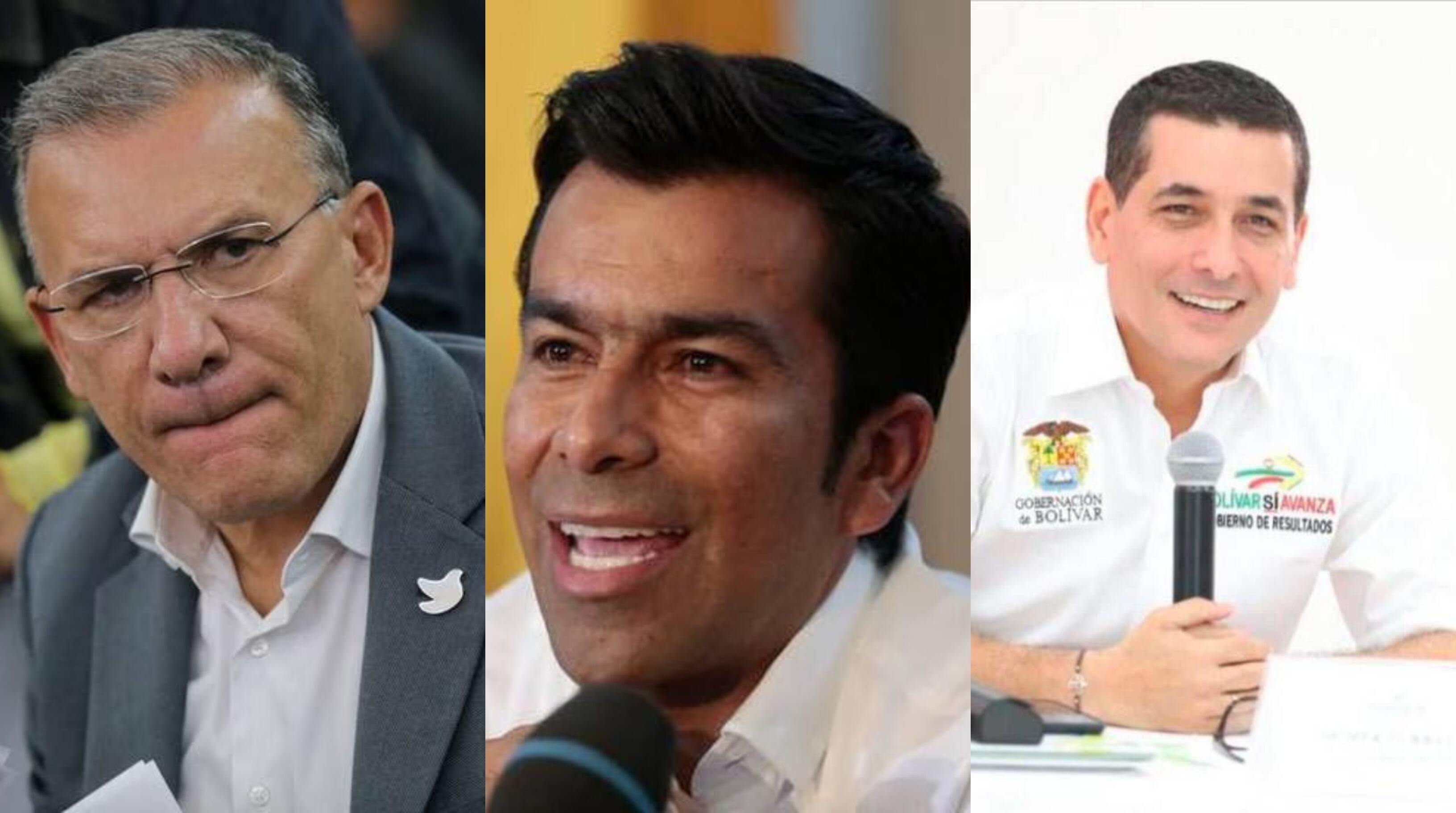 Roy Barreras, Jorge Rey y Dumek Turbay. Foto. Colprensa