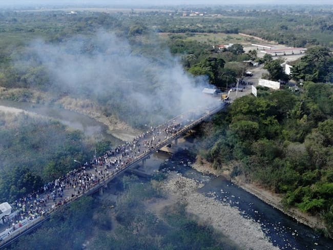 &quot;Estos hechos violatorios de derechos humanos causados desde y en territorio venezolano dejan un número hasta el momento de 285 lesionados&quot;. Foto: Agencia AFP