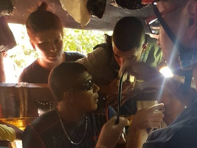 Rescatan con vida a los 7 mineros que estaban atrapados en una mina ilegal de Remedios. Foto: Cortesía: GranColombiaGold