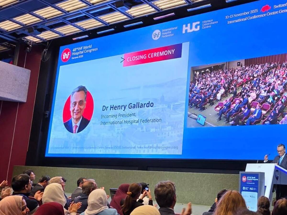 Un colombiano asumió la Presidencia mundial de la International Hospital Federation