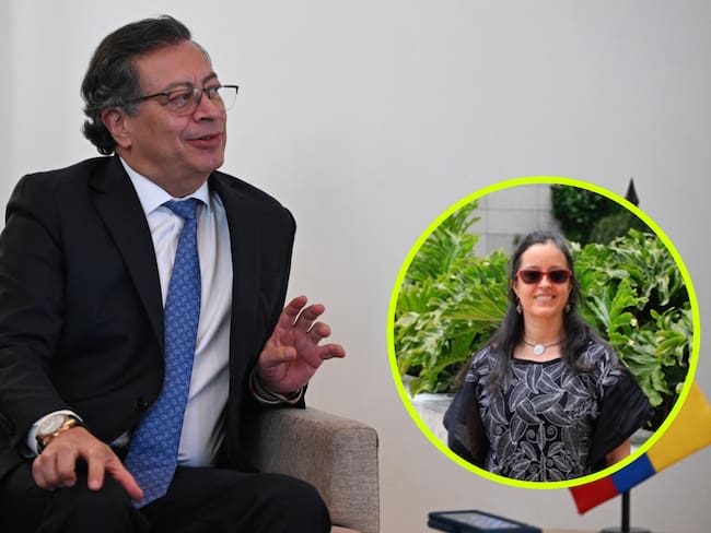 Gustavo Petro, imagen de Getty Images y María Clara Galvis de Universidad Externado