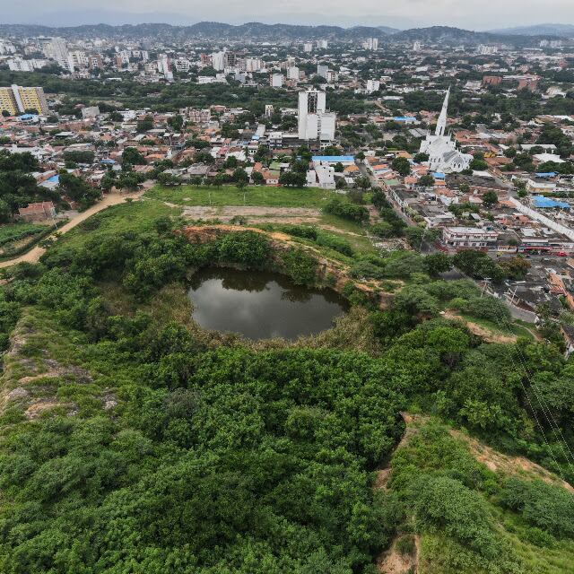 Laguna Santa Teresita en el barrio San Luis, Cúcuta / Foto: Archivo