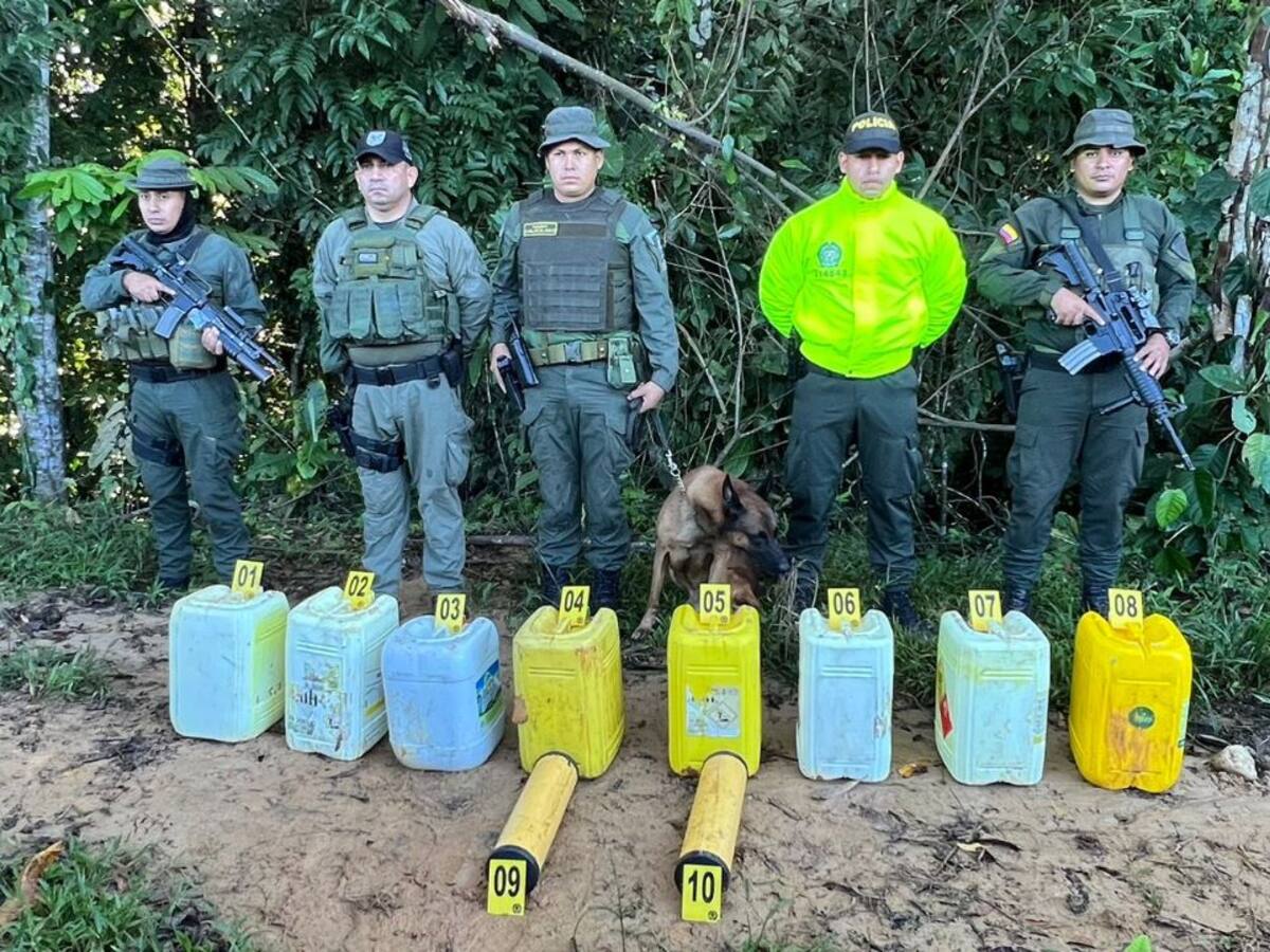 Más de 250 kilos de anfo con metralla fueron hallados por la Policía en Caquetá