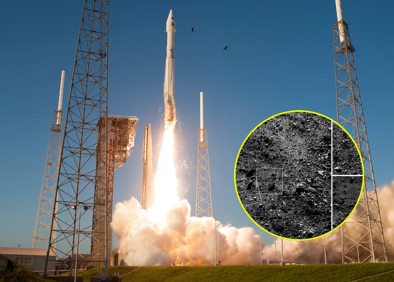 Fotografía cedida por la NASA del despegue del cohete Alliance Atlas V con la nave OSIRIS-REx, el 8 de septiembre de 2016.