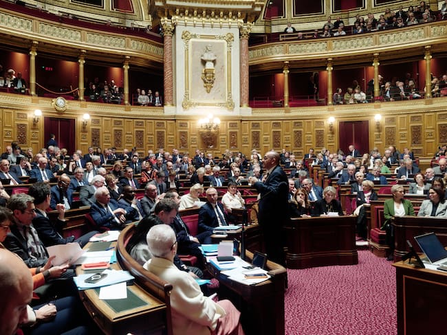 Senado francés. Foto: Daniel Pier/NurPhoto via Getty Images