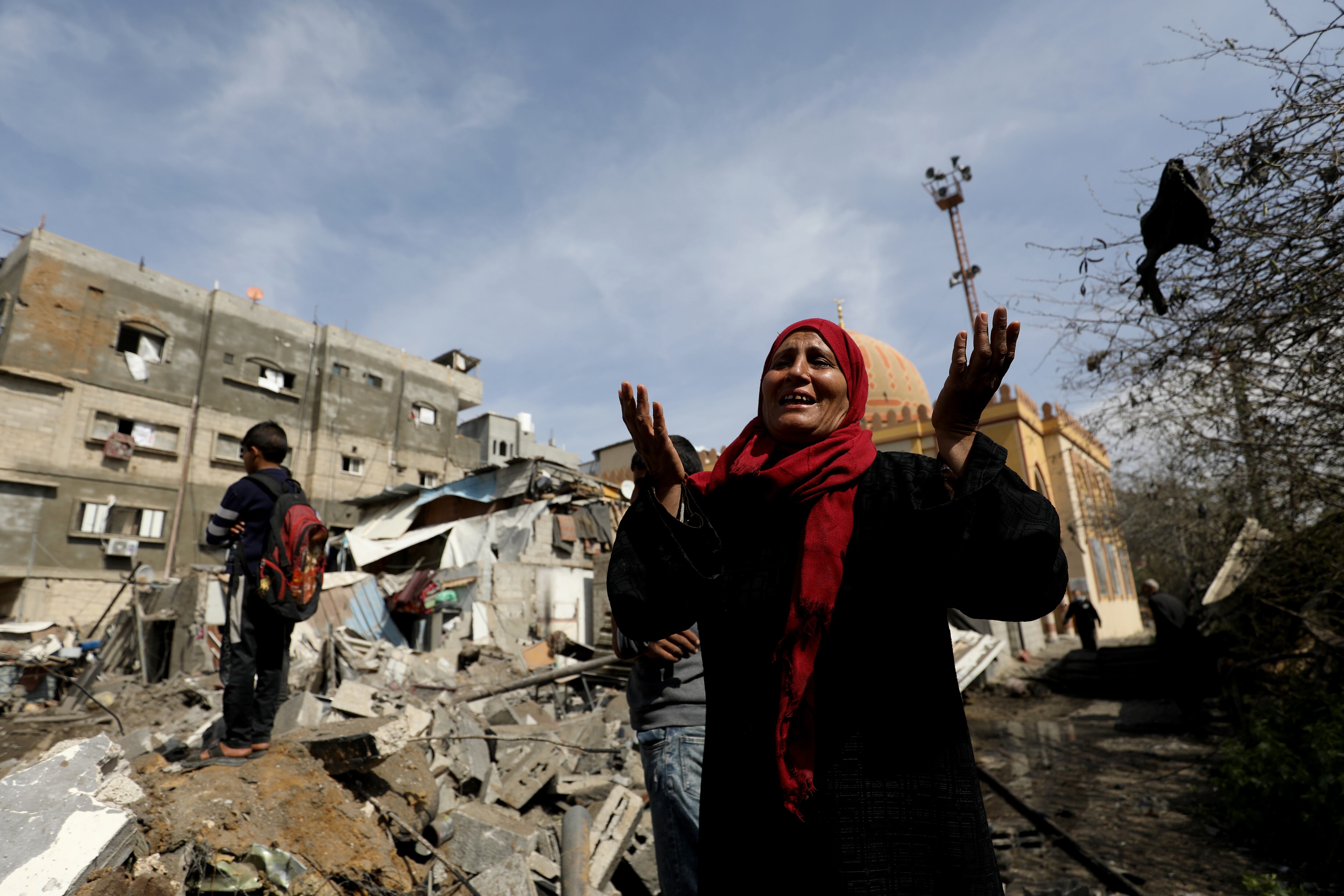 Referencia de violencia en Gaza. Foto: Salhi/Anadolu via Getty Images.