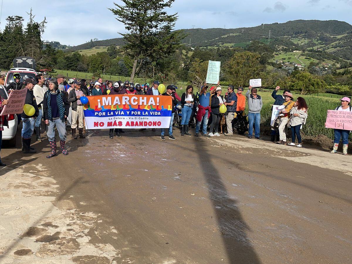 Bloqueos en la vía El Codito por su mal estado