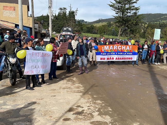 Protestas en El Codito. Foto: Cortesía W Radio.