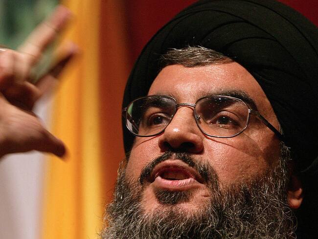 Hassan Nasrallah. (Photo credit should read HAITHAM MUSSAWI/AFP via Getty Images)
