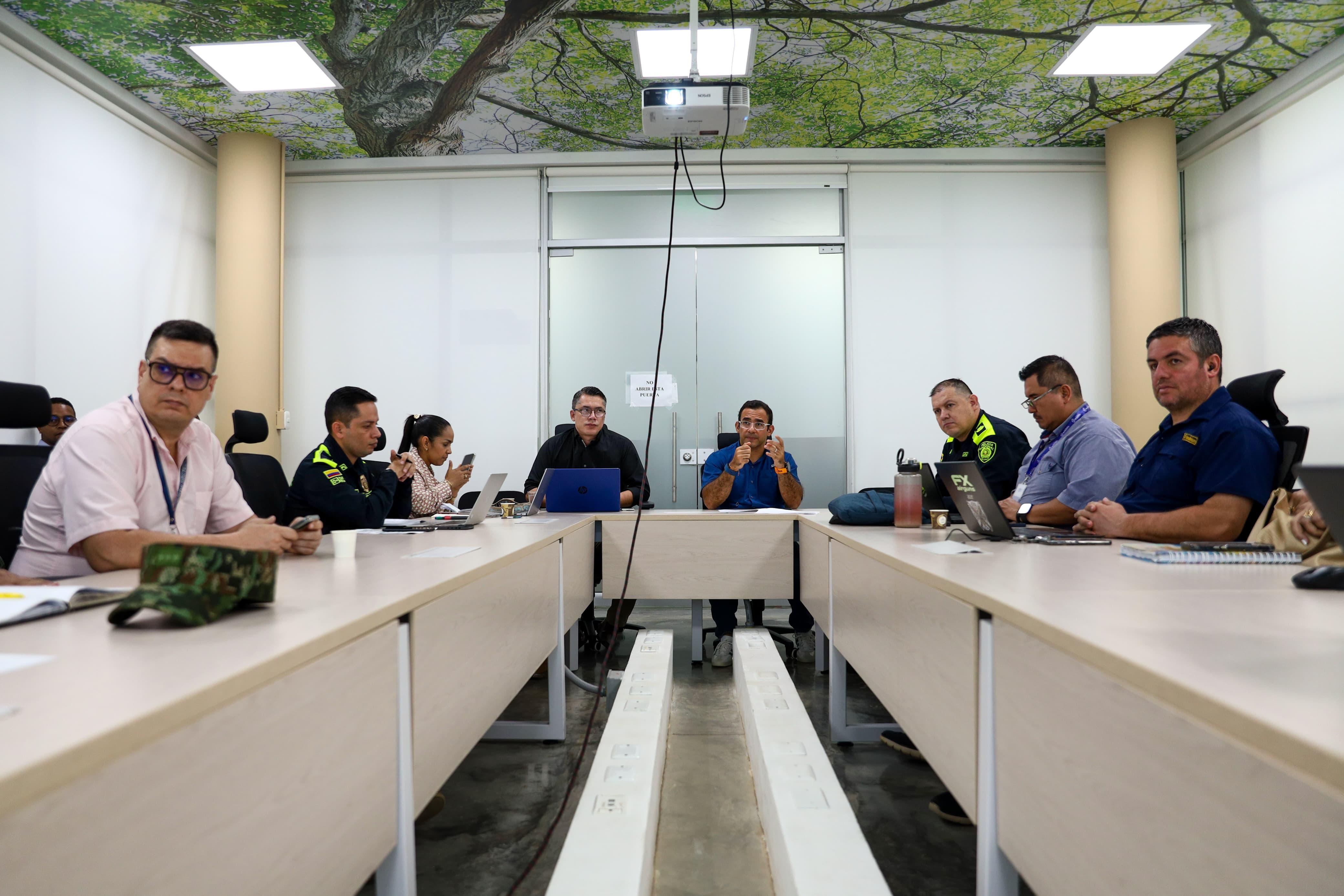 Tras hallazgo de cuatro cuerpos calcinados, realizaron consejo de seguridad en Montería. Foto: prensa Alcaldía de Montería.