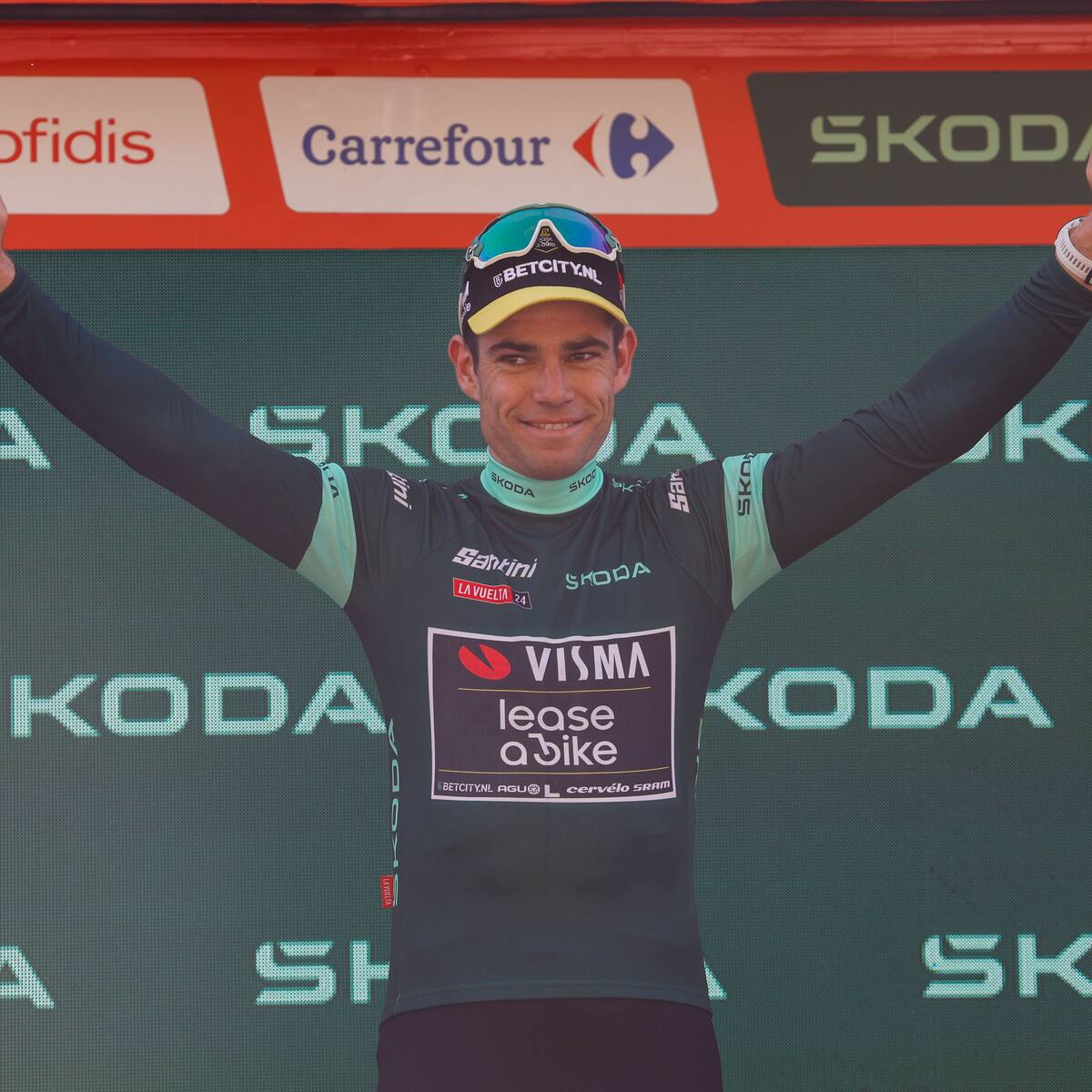 Van Aert ganó la etapa 7 de lña Vuelta a España
