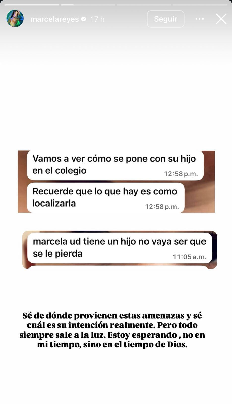 Tomado de IG: @marcelareyes