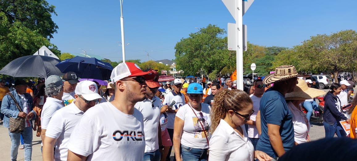 Marchas en Santa Marta. Foto: W Radio- Gissell Campo