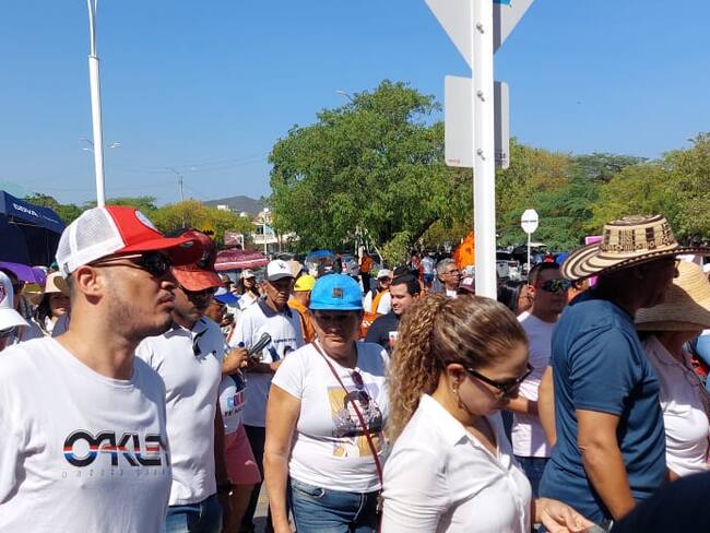 Marchas en Santa Marta. Foto: W Radio- Gissell Campos