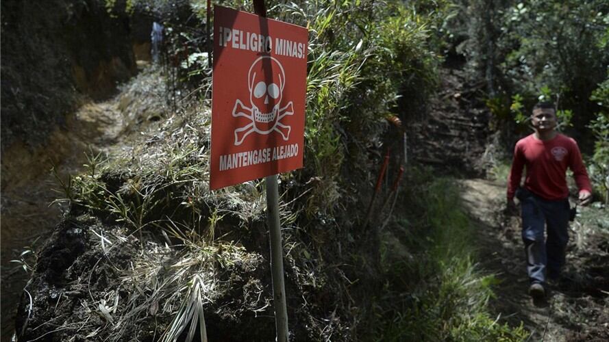 Imagen de referencia de campo minado. Foto: Getty Images.