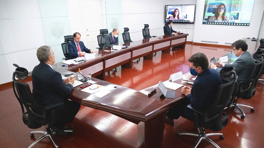 El mandatario hizo un llamado a trabajar conjuntamente contra el COVID-19 y a ser solidarios.. Foto: Cortesía Presidencia