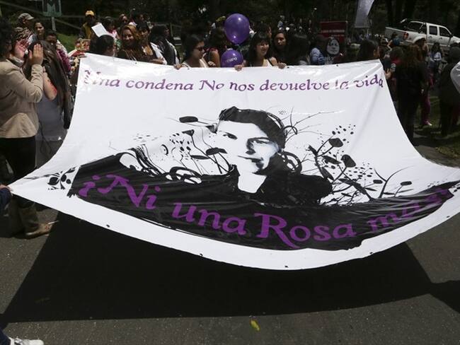 Aniversario de la muerte de Rosa Elvira Cely. Foto: Colprensa