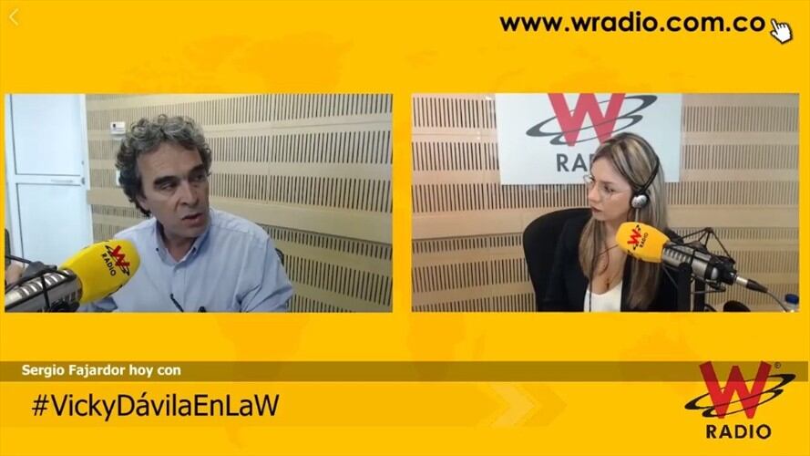 Sergio Fajardo dice que no es ningún castrochavista. Foto: W Radio