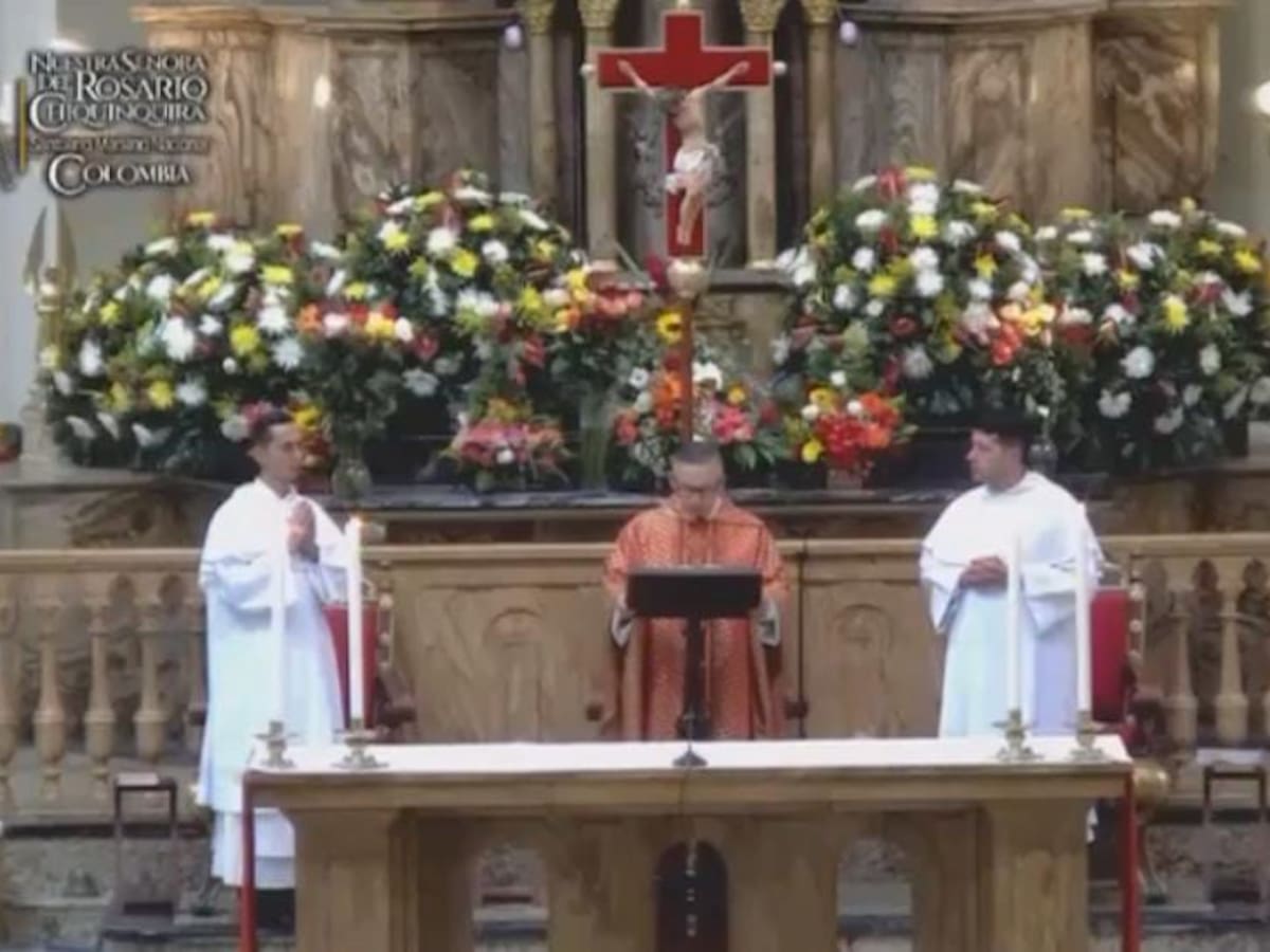 Video: así se registró el fuerte temblor en la Basílica Nuestra Señora del Rosario en Chiquinquirá