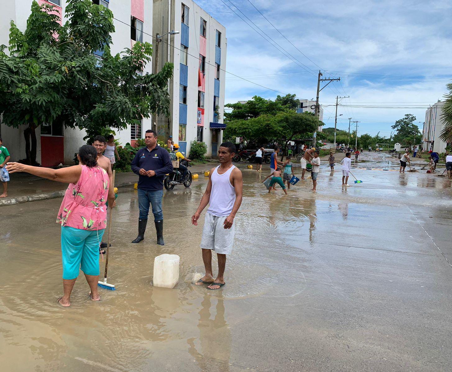 Inundaciones en Montería. Foto: Alcaldía de Montería.