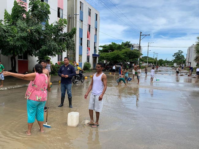 Inundaciones en Montería. Foto: Alcaldía de Montería.
