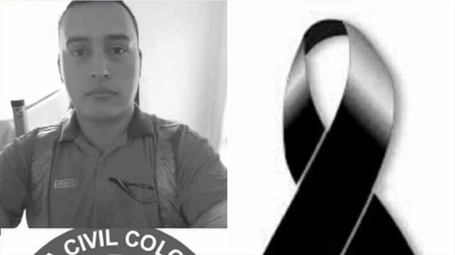 Líder Voluntario de la Defensa Civil de Anserma, Caldas, Víctor Tarazona. Foto: Tomada del perfil de Facebook de la Defensa Civil de Anserma, Caldas