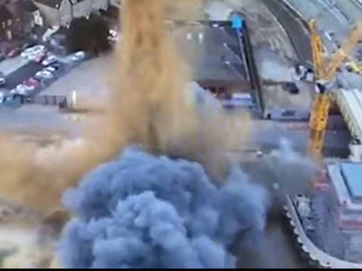 Video: En Inglaterra explotó una bomba de la Segunda Guerra Mundial