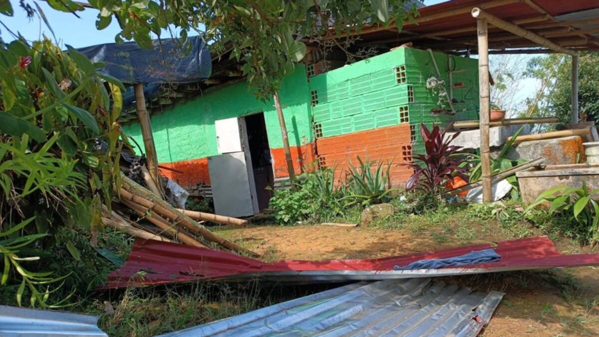 Las fuertes lluvias de las últimas horas afectaron los municipios de Aránzazu y Supía