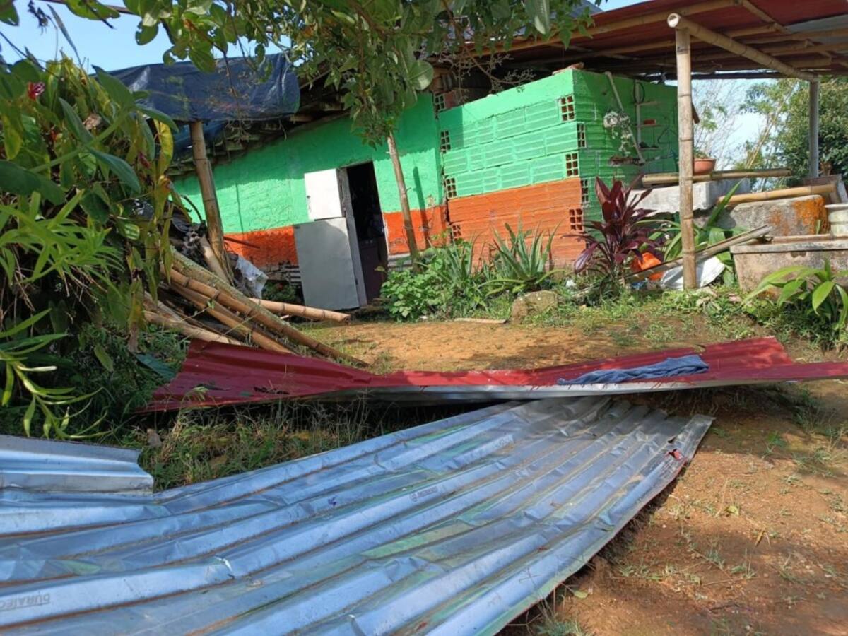 Las fuertes lluvias de las últimas horas afectaron los municipios de Aránzazu y Supía