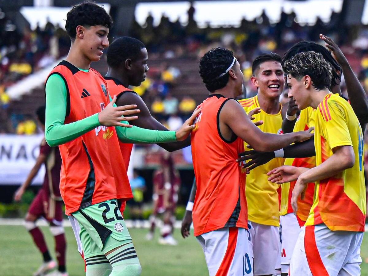 Selección Colombia sub-17 derrotó 2-1 a Venezuela en un partido amistoso con causa social