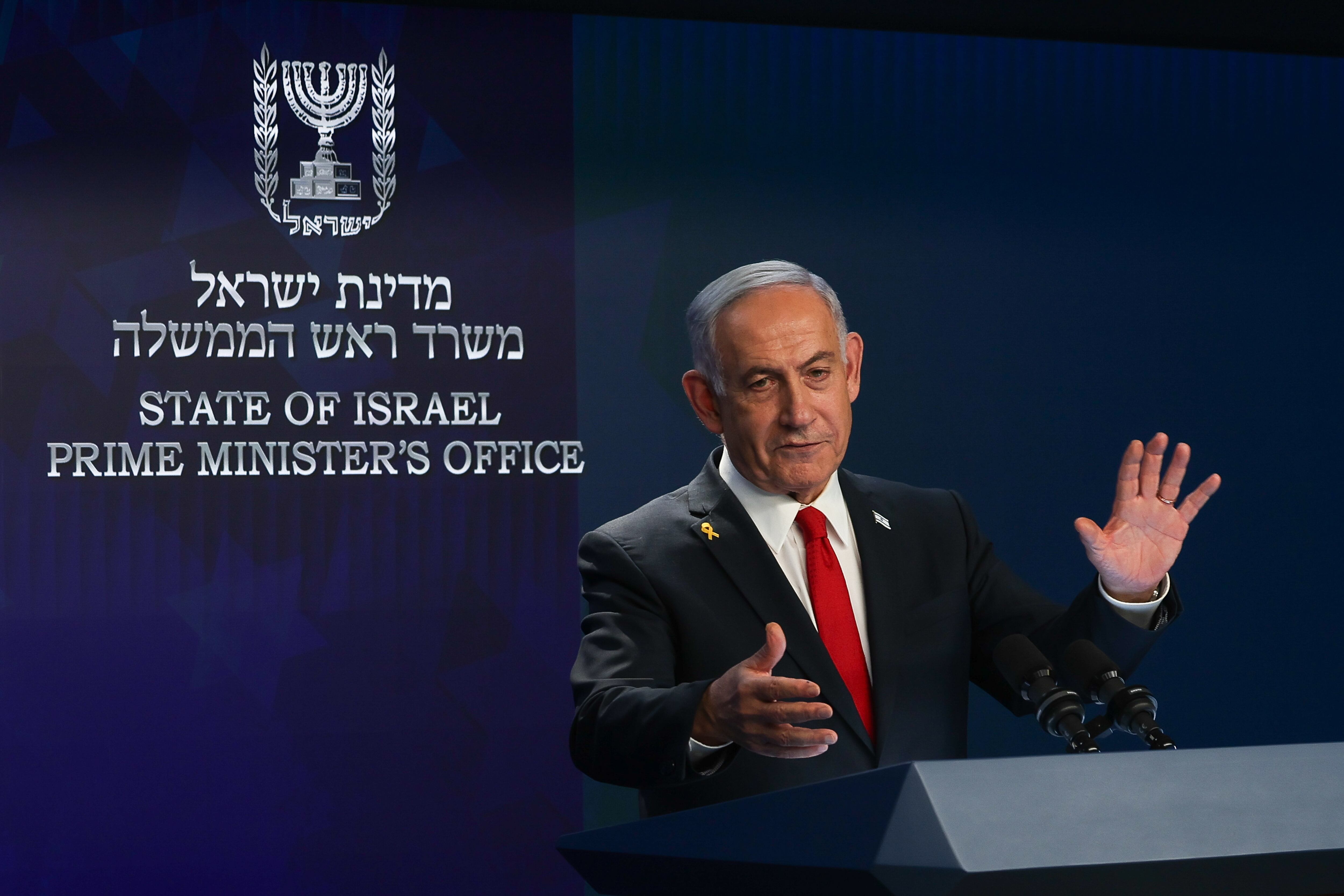 Primer ministro israelí, Benjamín Netanyahu. FOTO: EFE/EPA/RONEN ZVULUN / POOL