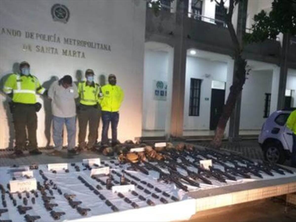 Capturan hombre que transportaba material de guerra en la Vía Barranquilla - Santa Marta