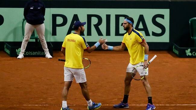Colombia vence a Suecia y clasifica al grupo Mundial de la Copa Davis. Foto: Colprensa