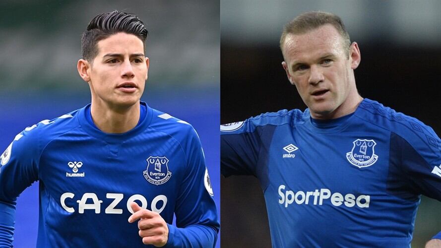 Rooney elogia el trabajo de James Rodríguez en el Everton. Foto: Getty
