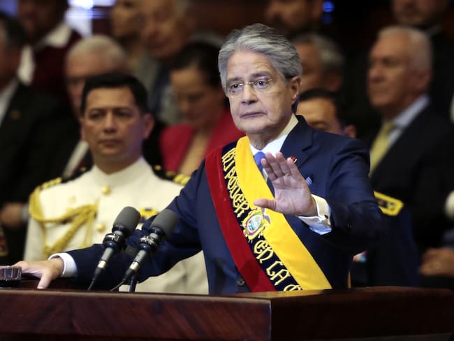 Presidente de Ecuador, Guillermo Lasso. (Photo by Felipe Stanley/Agencia Press South/Getty Images)