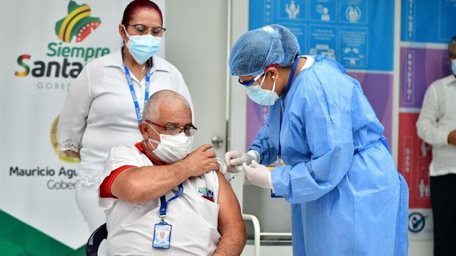 VACUNAS SANTANDER. Foto:Gobernación de Santander