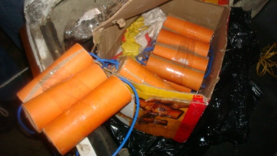 La Policía Nacional confirmó que en las últimas horas logró la incautación de por lo menos 114 barras de pentolita. Foto: Colprensa / ARCHIVO