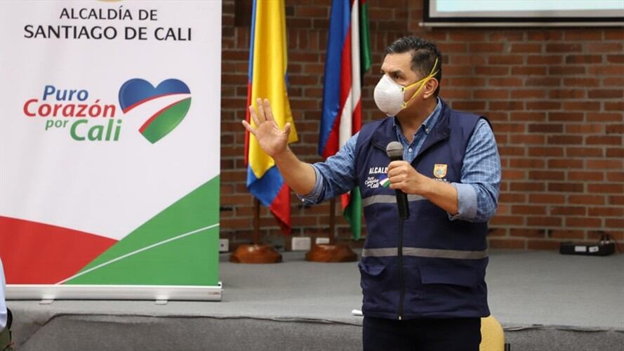 Alcalde de Cali, Jorge Iván Ospina, le solicitó al Gobierno Nacional descentralizar los dineros del Estado para enfrentrar las dos semanas adicionales de cuarentena. Foto: Cortesía