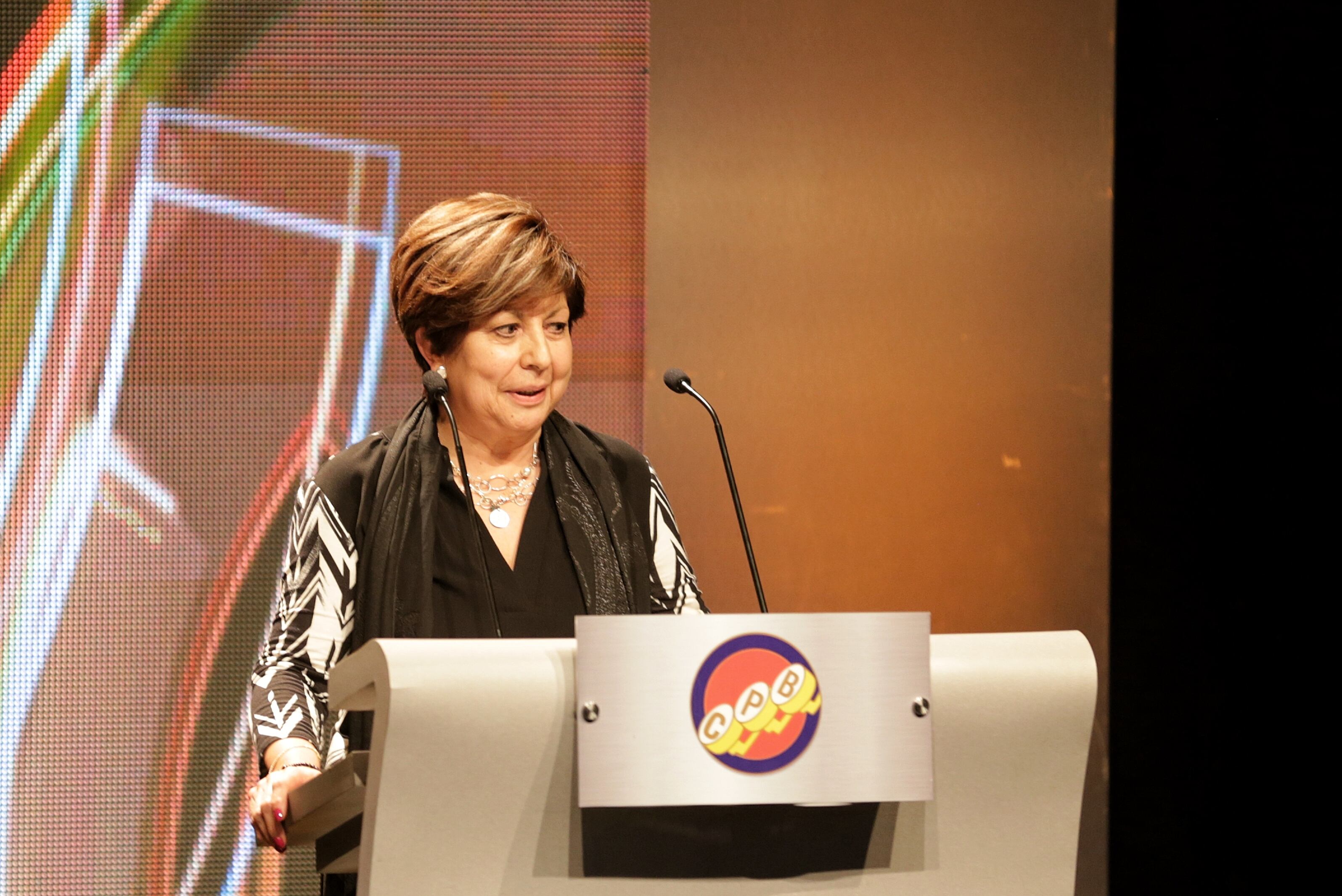 Bogotá, 07 de febrero de 2019. Ceremonia de premiación del Círculo de Periodistas de Bogotá, CPB. En la foto: Cecilia Orozco, Noticias Uno. (Colprensa - Diego Pineda).