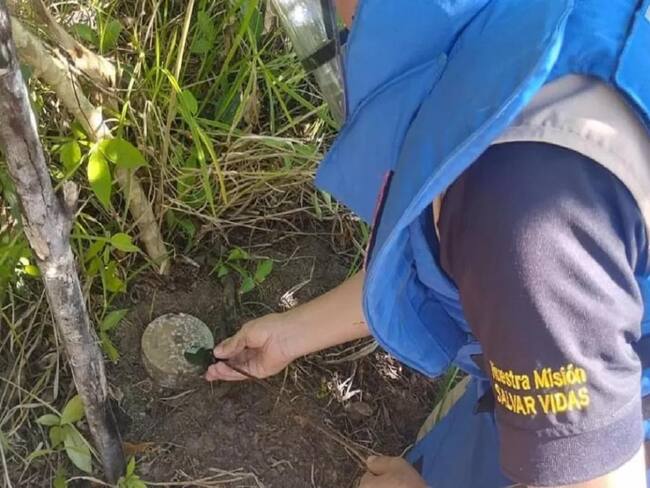 Destruyen un artefacto explosivo en resguardo indígena de Guainía. Foto: Suministrada.