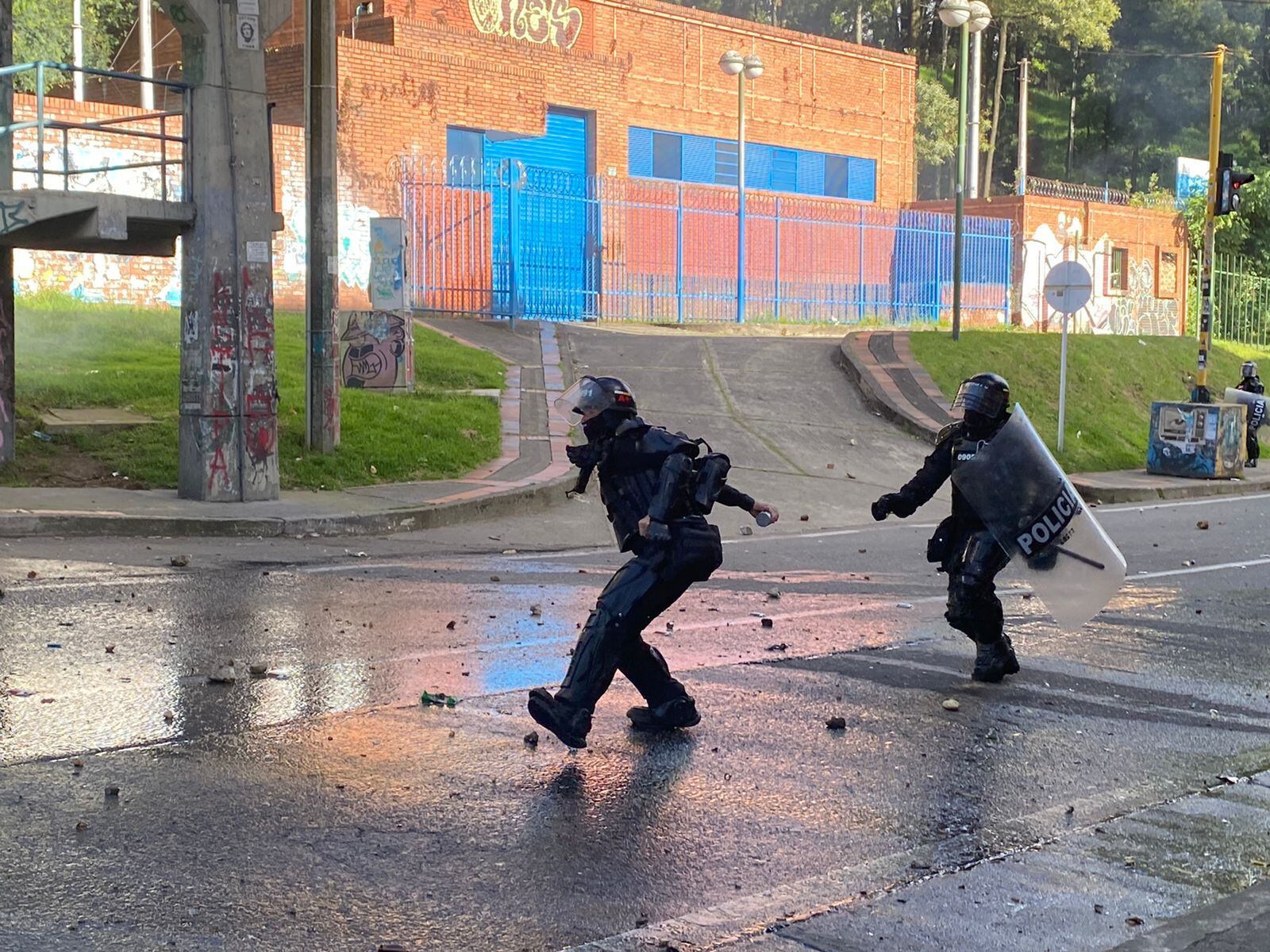 Escuadrón Móvil Antidisturbios. Foto: W Radio